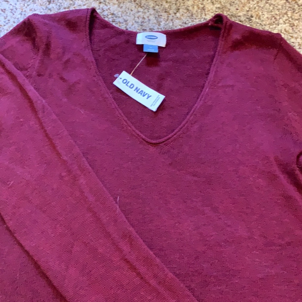 red wine sweater: old navy